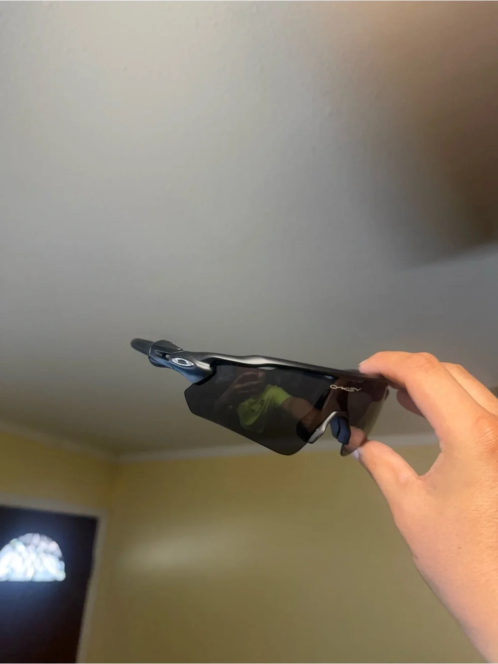 Oa Black Wraparound Sport Sunglasses
